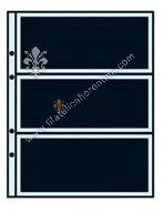 UNI - separatore carta nera / 3 TASCHE - Apertura laterale