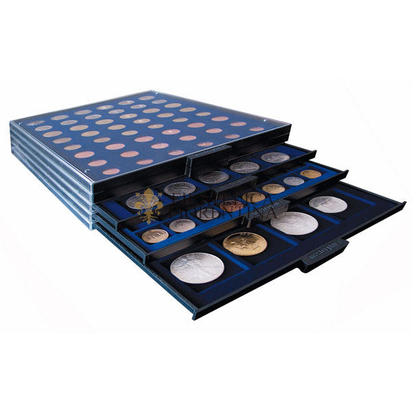 MP-BOX - Vassoio - 6 serie da 8 monete Euro (1, 2, 5, 10, 20, 50 cent 1, 2 EURO)