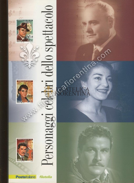folder n. 163 " Personaggi celebri dello spettacolo " 2007