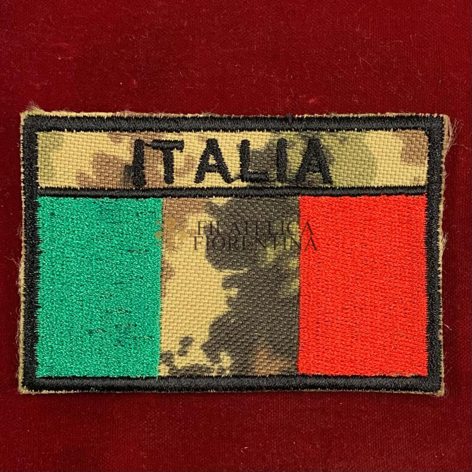 Bandiera Italiana mimetica (con velcro)