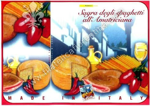 Folder n. 183 " Made in Italy - Spaghetti all'Amatriciana " 2008