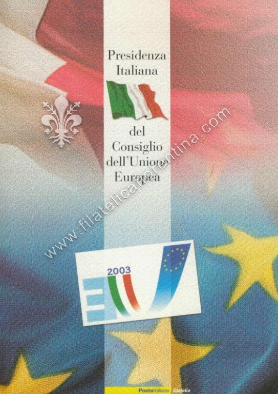 Folder n. 60 " PRESIDENZA ITALIANA UNIONE EUROPEA "