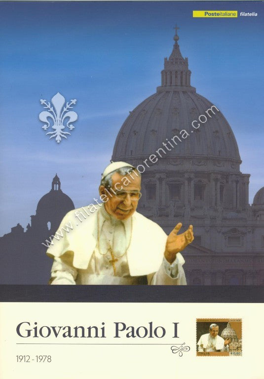 Folder filatelico " GIOVANNI PAOLO I " 2012