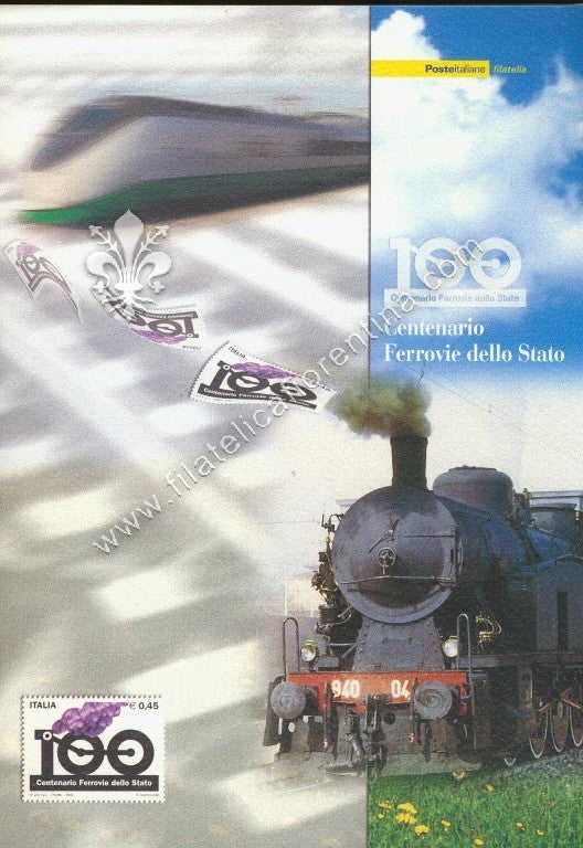 Folder n.106 " 100° FERROVIE DELLO STATO " 2005