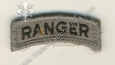 Scritta per spalla "RANGER" nero su grigio