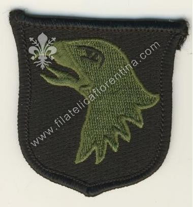 101^ Divisione Airborne "Screaming Eagle" verde / fondo nero (senza scritta)