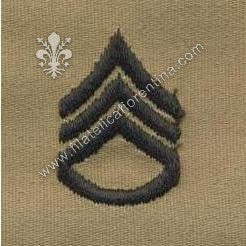 Gradi sergente di stato maggiore - per colletto in nero su sabbia (in coppia)