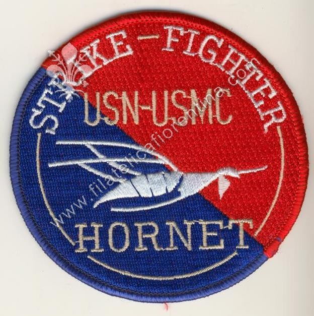 "Strike Fighter USN-USMC HORNET" rosso e blu