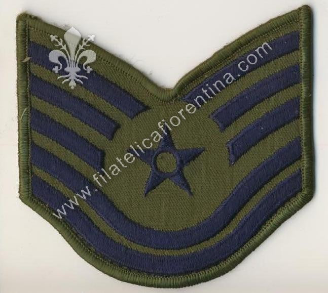 Air Force TECHNICAL SERGEANT - Gradi Sergente Tech blu su verde