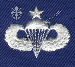 Brevetto da paracadutista - Senior bianco su blu