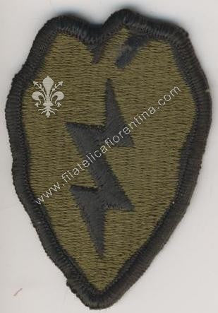 25° Divisione fanteria - nero su verde da combattimento