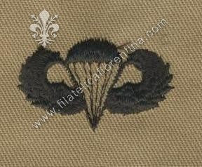 Brevetto Paracadutista - nero su sabbia