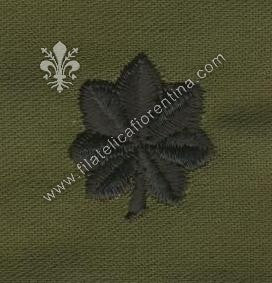 Gradi maggiore in stoffa - nero su verde