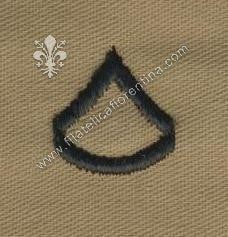 Gradi soldato di 1° classe nero su sabbia (coppia)