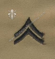 Gradi da caporale  nero su sabbia (coppia)