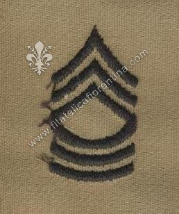 Gradi Sergente istruttore capo  nero su sabbia (coppia)