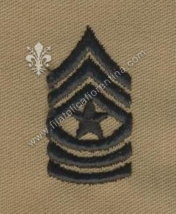 Gradi sergente maggiore  nero su sabbia (coppia)