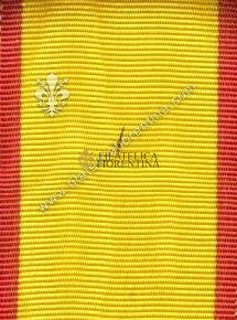 Nastrino giallo bande rosse