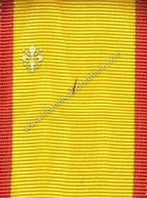 Nastrino giallo bande rosse