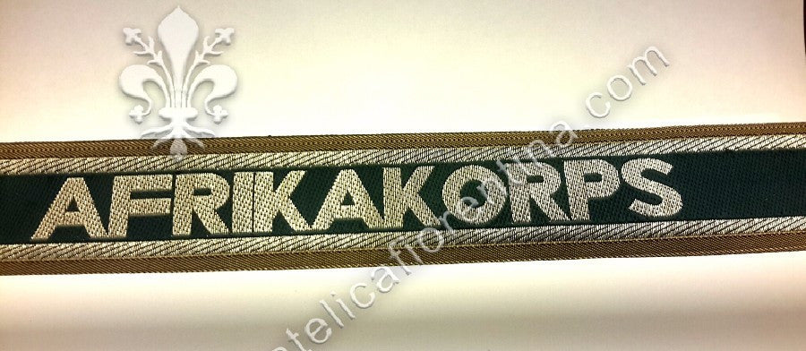 Fascetta da polso AFRIKA KORPS filo in argento da ufficiale - variante