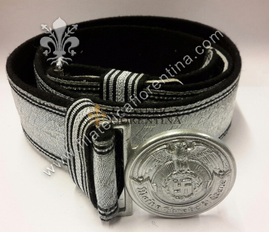 Cintura da ufficale con fibbia SS interno nero - size 110