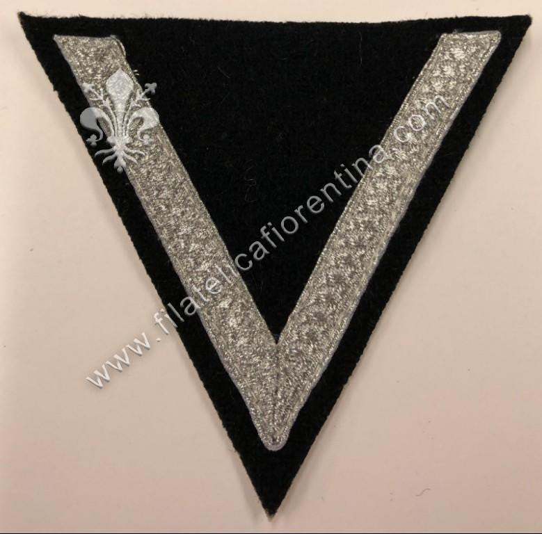 Grado da braccio da Caporale " STURMMANN " - fondo nero, filo argentato