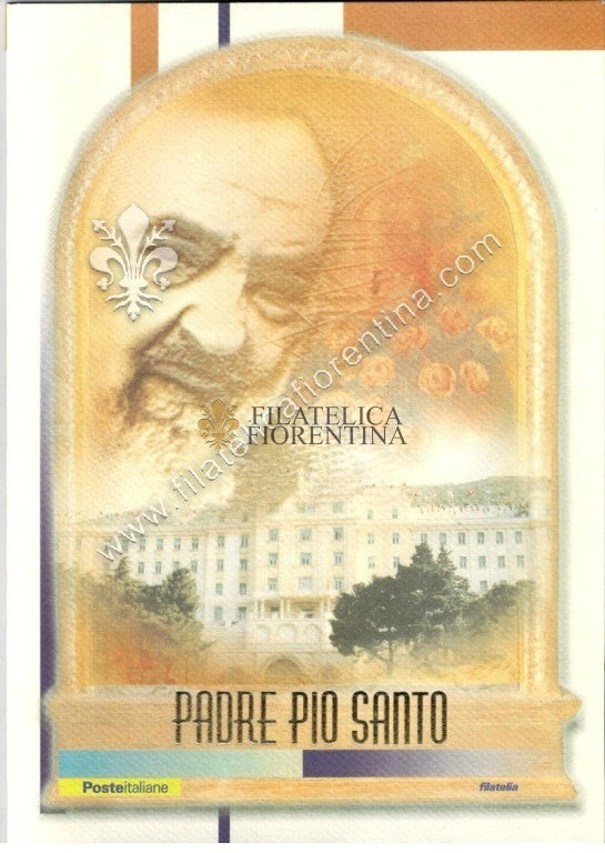 Folder n. 46 "Padre Pio Santo Lamina d'Oro" 2002