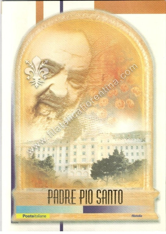 Folder n. 46 "Padre Pio Santo Lamina d'Oro" 2002