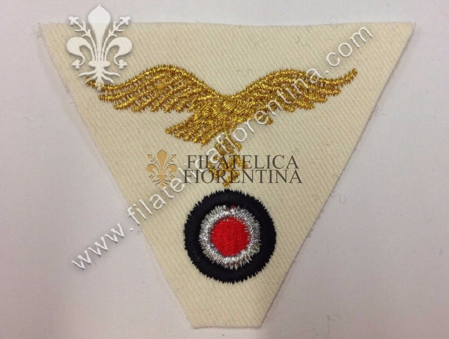 Fregio Luftwaffe in filo dorato fondo bianco - Generale