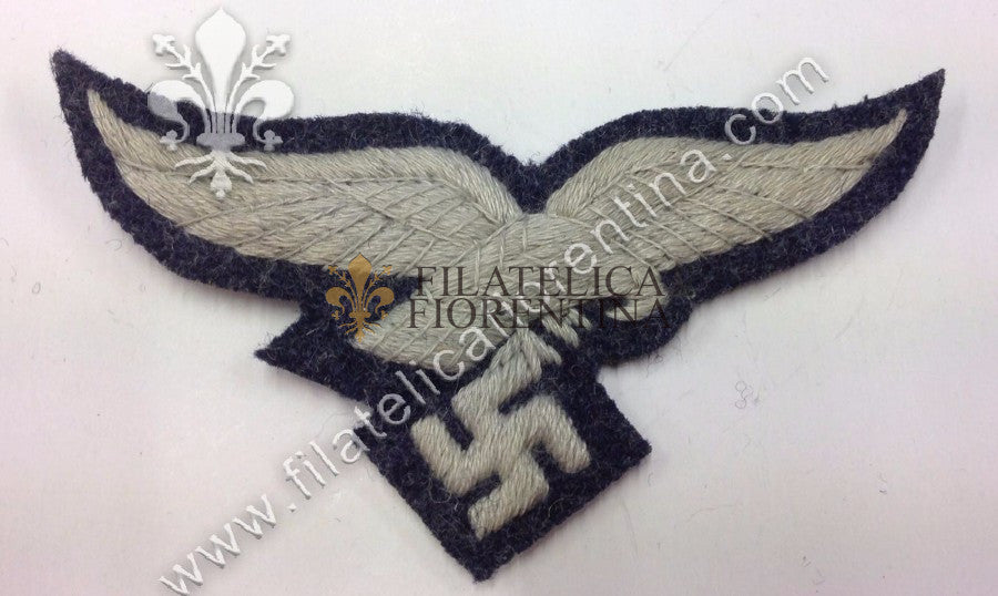 Aquila Luftwaffe da bustina filo grigio da Truppa su fondo grigio-blu ( variante )