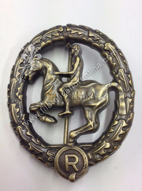 Distintivo per meriti equestri - German Horseman's Badge - BRONZO