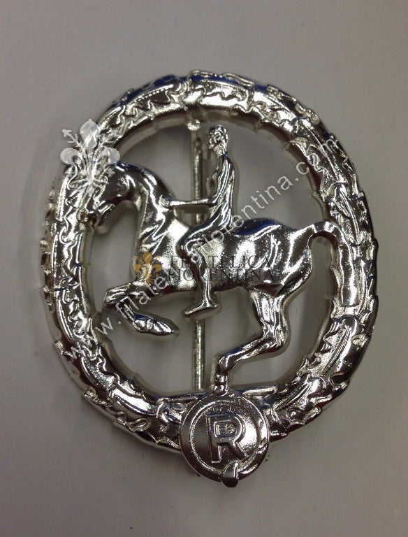 Distintivo per meriti equestri - German Horseman's Badge - ARGENTO