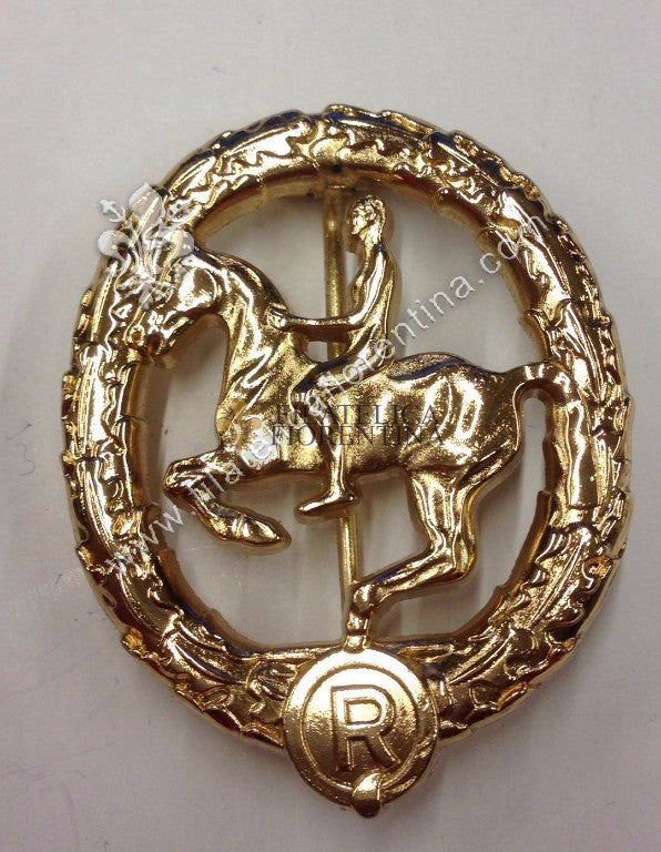 Distintivo per meriti equestri - German Horseman's Badge - ORO