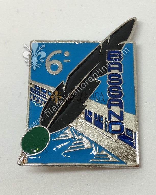 Distintivo 6° Battaglione Alpini BASSANO 1951-  no marchi ( nappina verde )