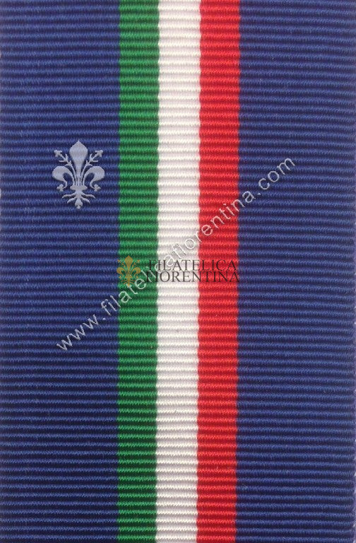 Nastrino per la medaglia al merito di servizio di guardia d'Onore alle reali tombe del Pantheon - 1960