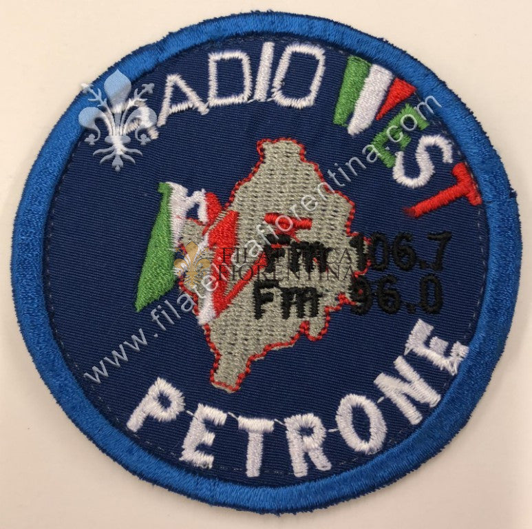 Distintivo Radio West Petrone FM106.7 - 96.0 (con velcro)