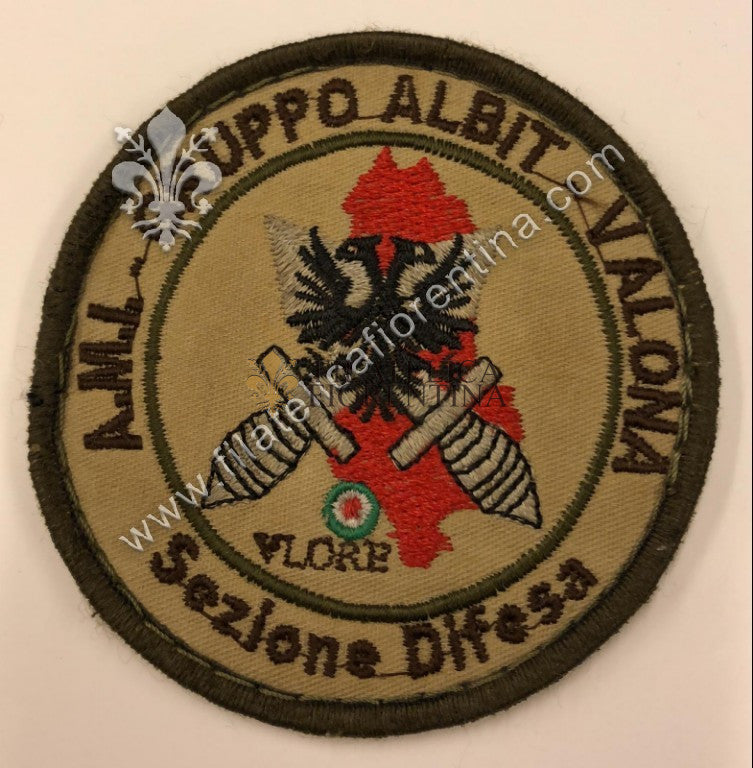 Distintivo Gruppo Albit Valona Albania - Sezione Difesa AMI (con velcro)