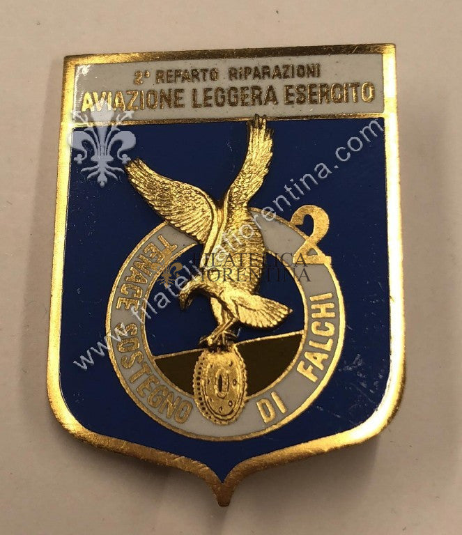 Distintivo 2° Reparto Riparazioni Aviazione Leggera Esercito - marcato Johnson
