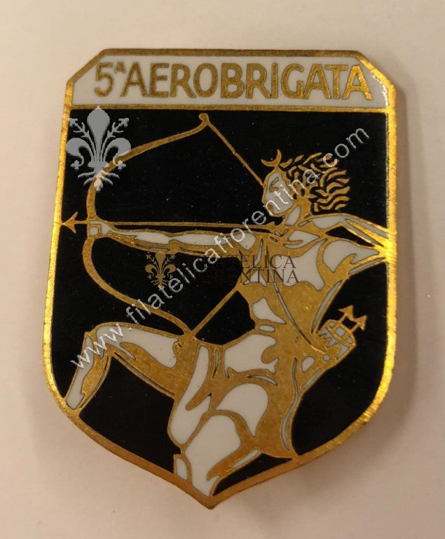 Distintivo 5^ Aereobrigata Aeronautica Militare - marcato Johnson