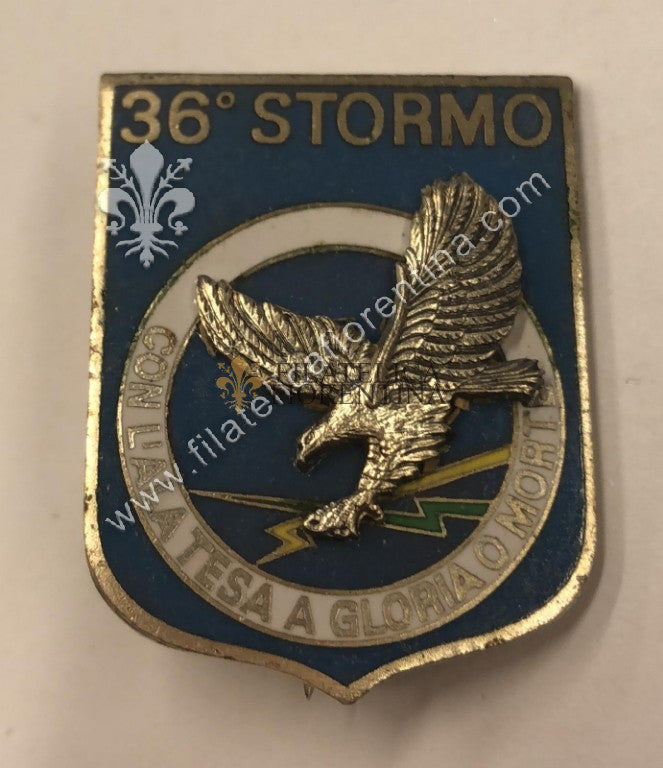 Distintivo 36° Stormo - Con l'Ala Tesa a Gloria o Morta - marcato Johnson
