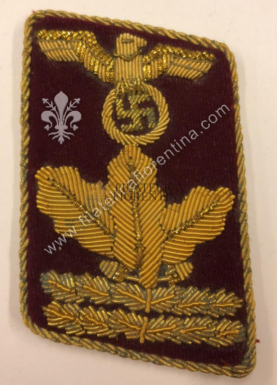 Mostrine NSDAP Hauptdienstleiter ( fondo bordeaux ) in canottiglia variante