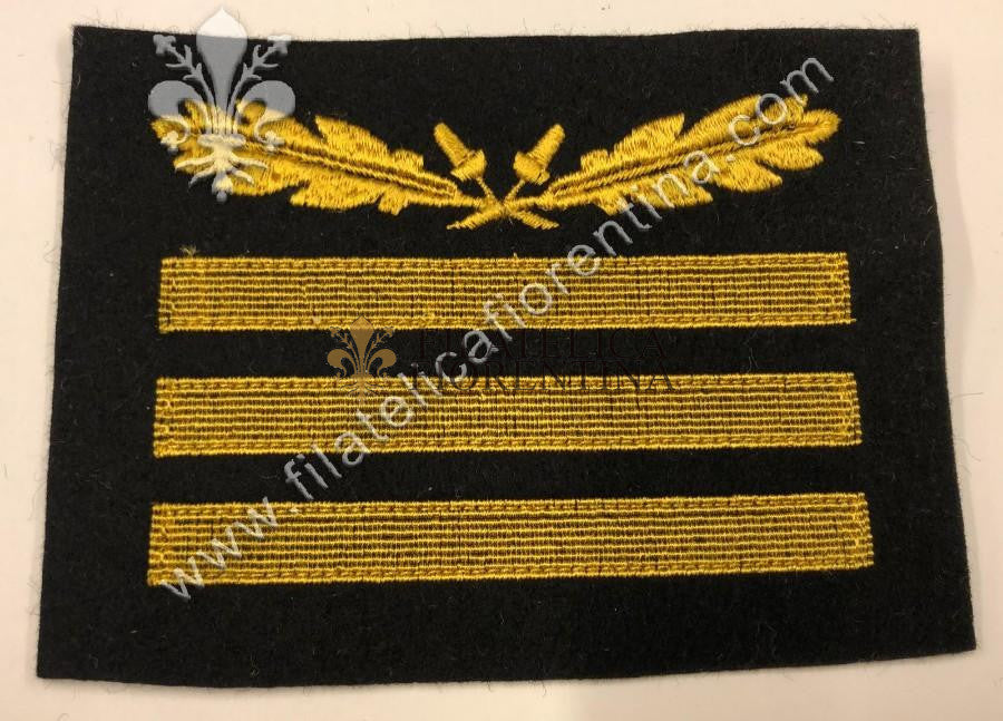 Grado da Generale Capo d'Armata " Obergruppenfuhrer " - fondo nero, filo giallo