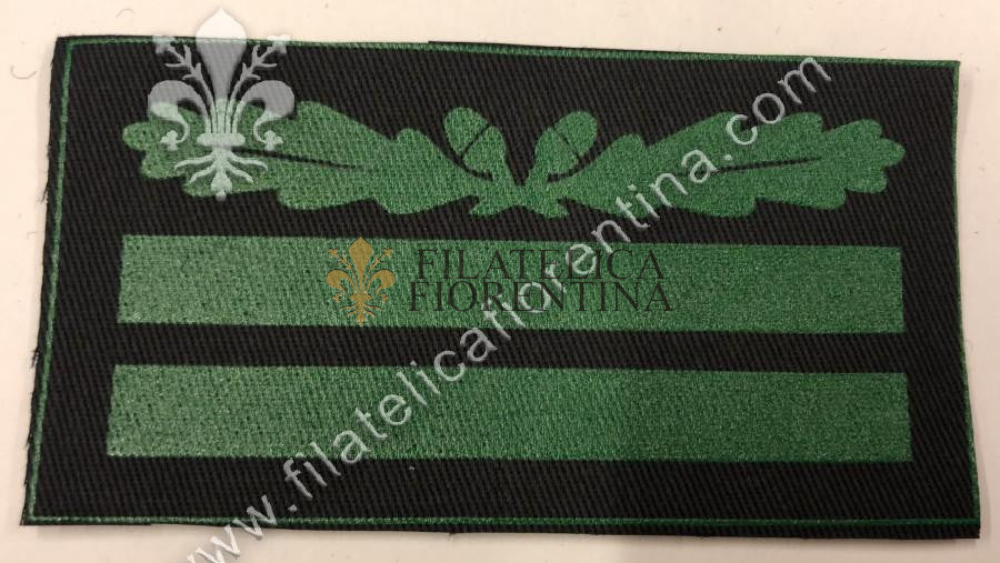 Gradi da Tenente SS "OBERSTUMFUHRER" - fondo nero, mod. plastificato verde