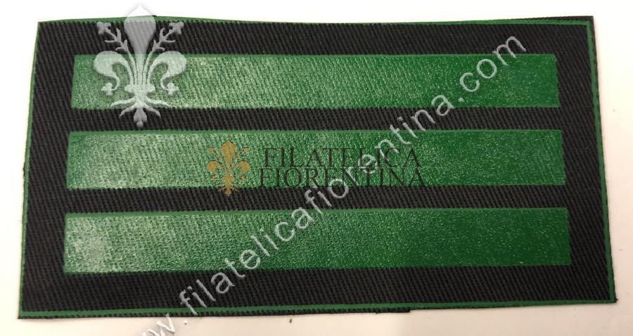 Gradi da Maresciallo SS "OBERSHARFUHRER" - fondo nero, mod. plastificato verde
