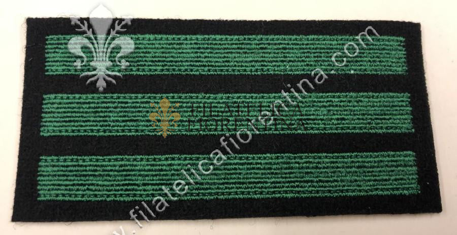 Gradi da Maresciallo SS "OBERSHARFUHRER" - fondo nero, filo verde