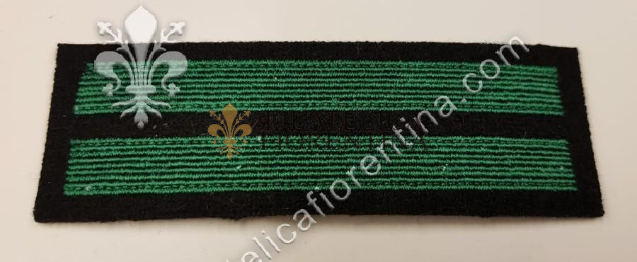 Gradi da Sergente Maggiore "SCHARFUHRER" - verde su fondo nero