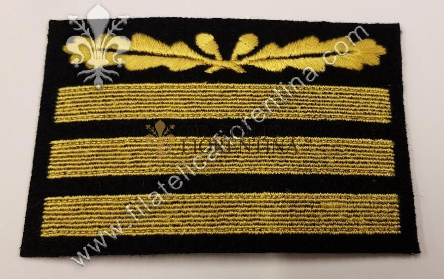 Grado da Generale Capo d'Armata " Obergruppenfuhrer " - fondo nero, filo giallo (variante)