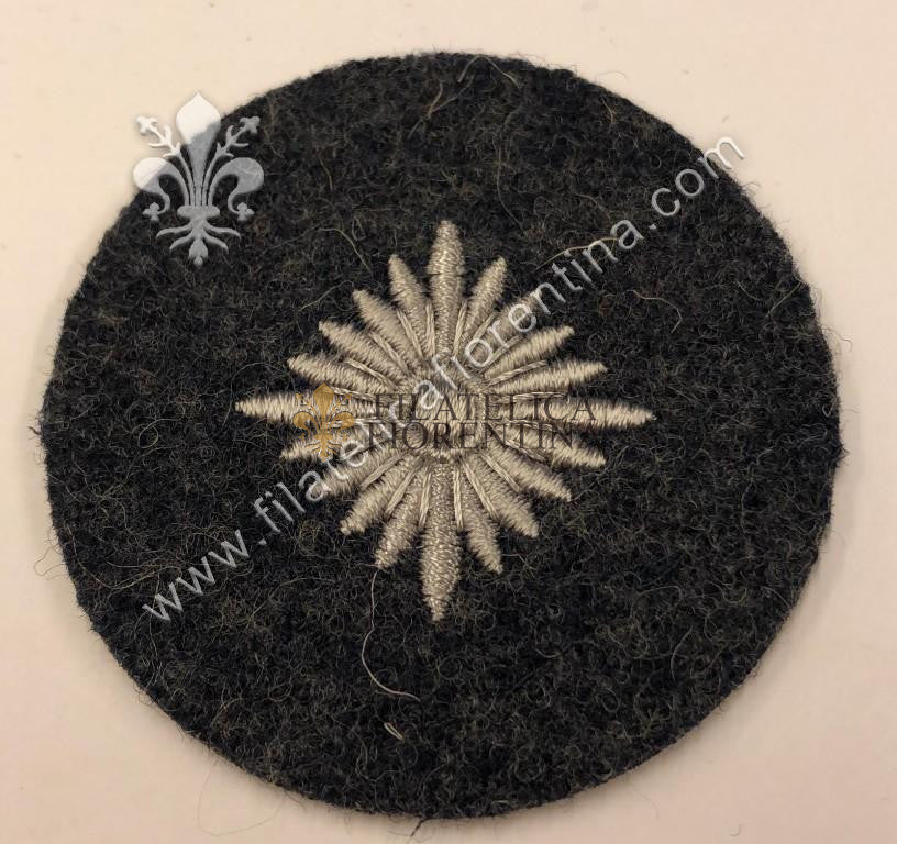 Grado da spalla da Soldato / Oberschutze - filo grigio su fondo grigio/blu (variante)