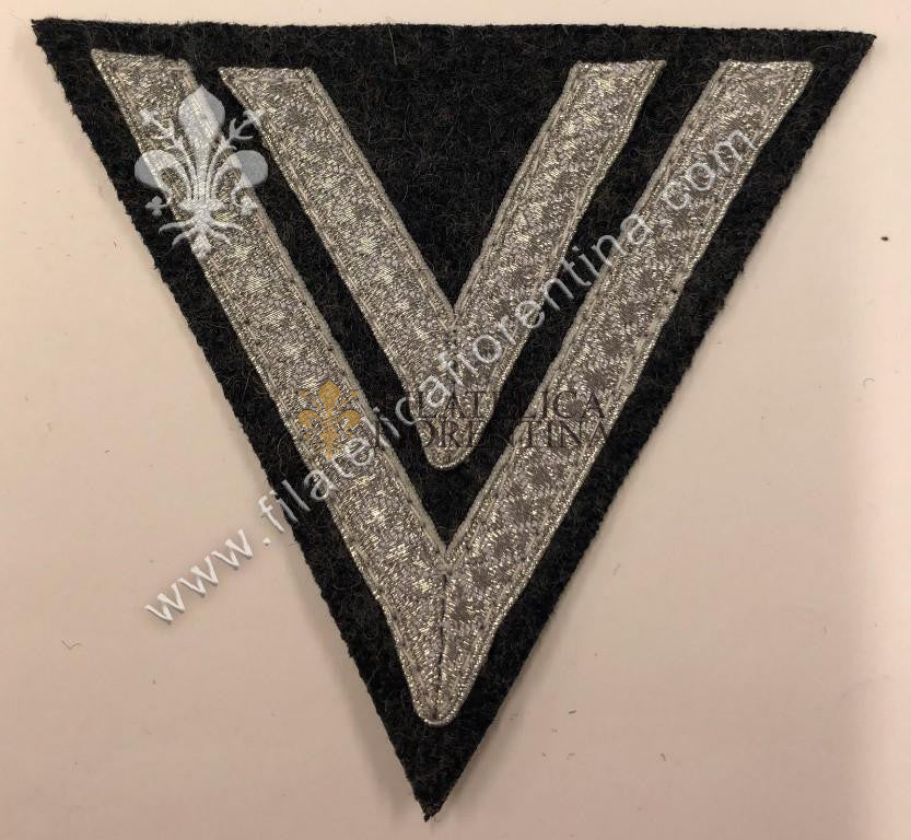 Grado da Obergefreiter - filo grigio fondo grigio-blu