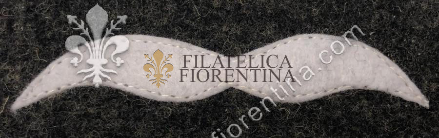 Grado da Unteroffizier - bianco su fondo grigio-blu